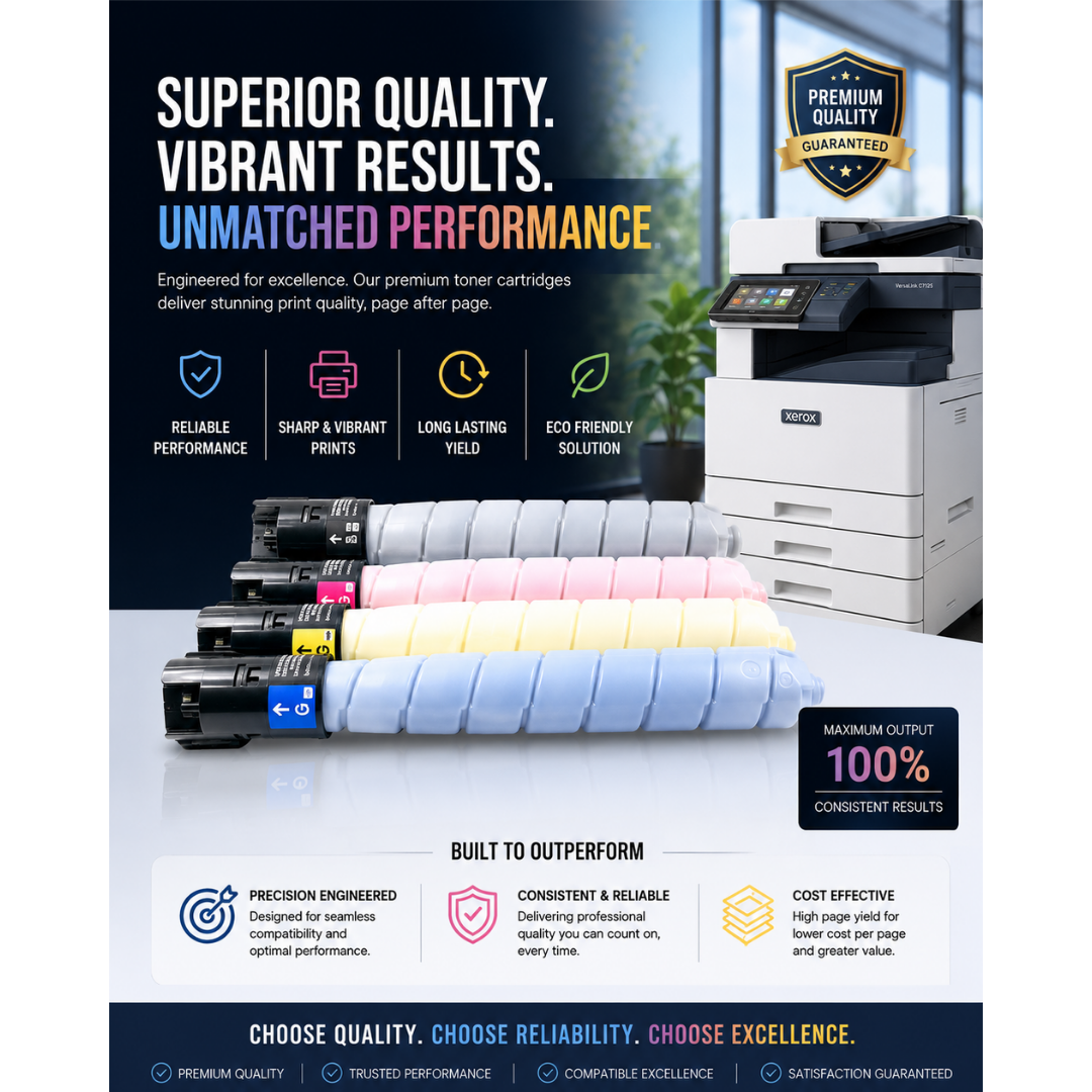 Premium Compatible Xerox® DC-VI C3371 Colour Toner Cartridges Built for Professionals